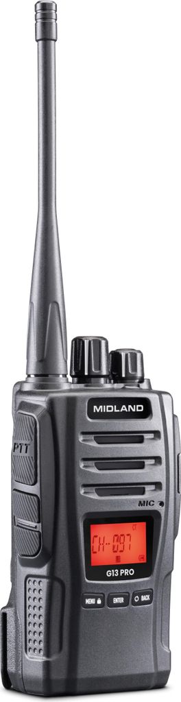 Midland G13 PRO PMR446 + LPD Funkgerät Immagine del prodotto 