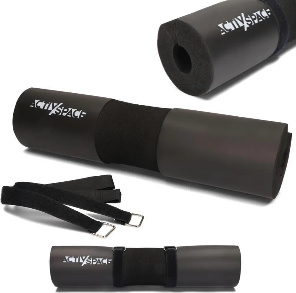 Protection de cou pour haltères longs noir idéale pour les exercices