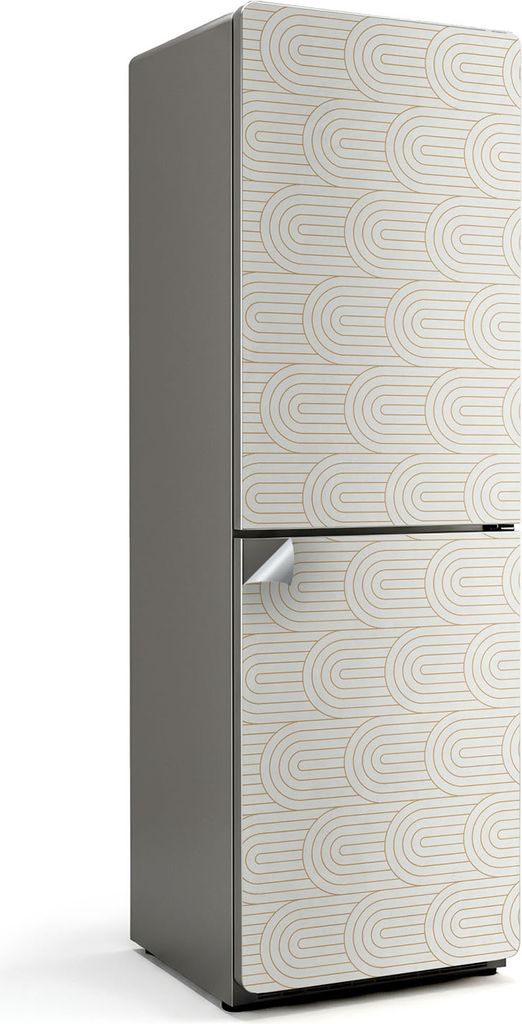 3D-Dreiecksmuster – Kühlschrank Aufkleber – Klebefolie Kühlschrank – Kühlschrank Nachbildung – Kühlschrankfolie selbstklebend – Küch...
