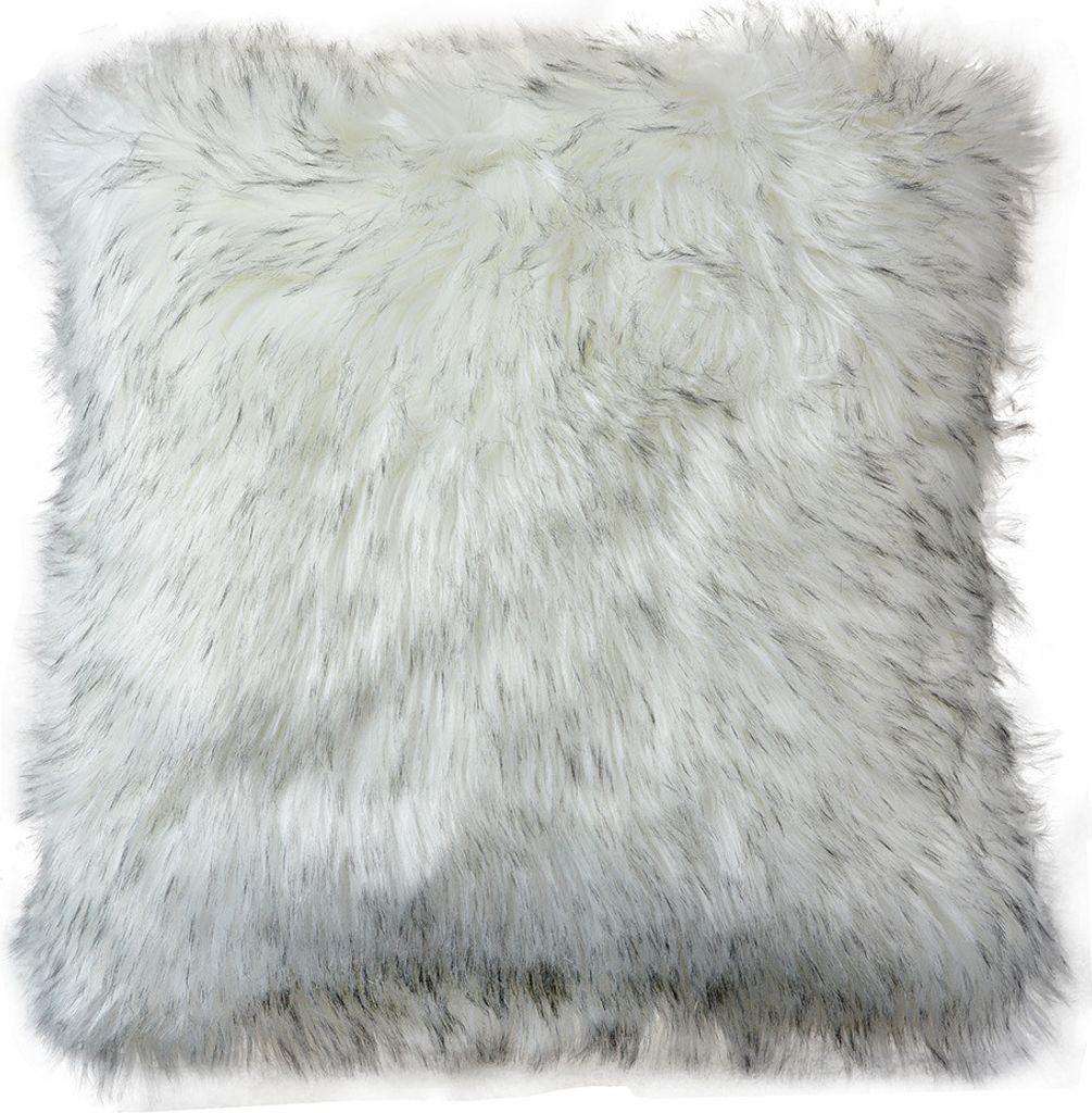 Clayre & Eef Kissenbezug 45x45 cm Weiß Grau Synthetisch