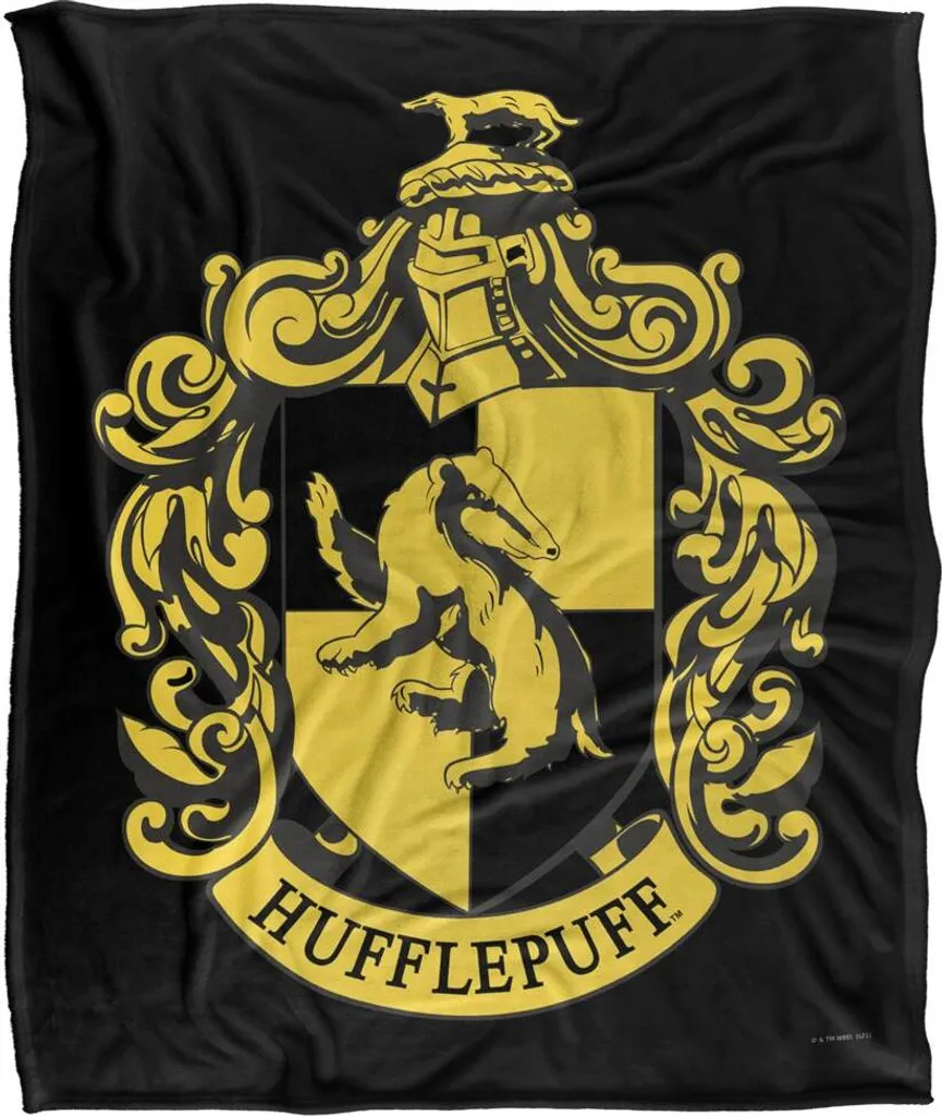 Couverture Harry Potter Armoiries Poufsouffle TV18544 Taille Unique
