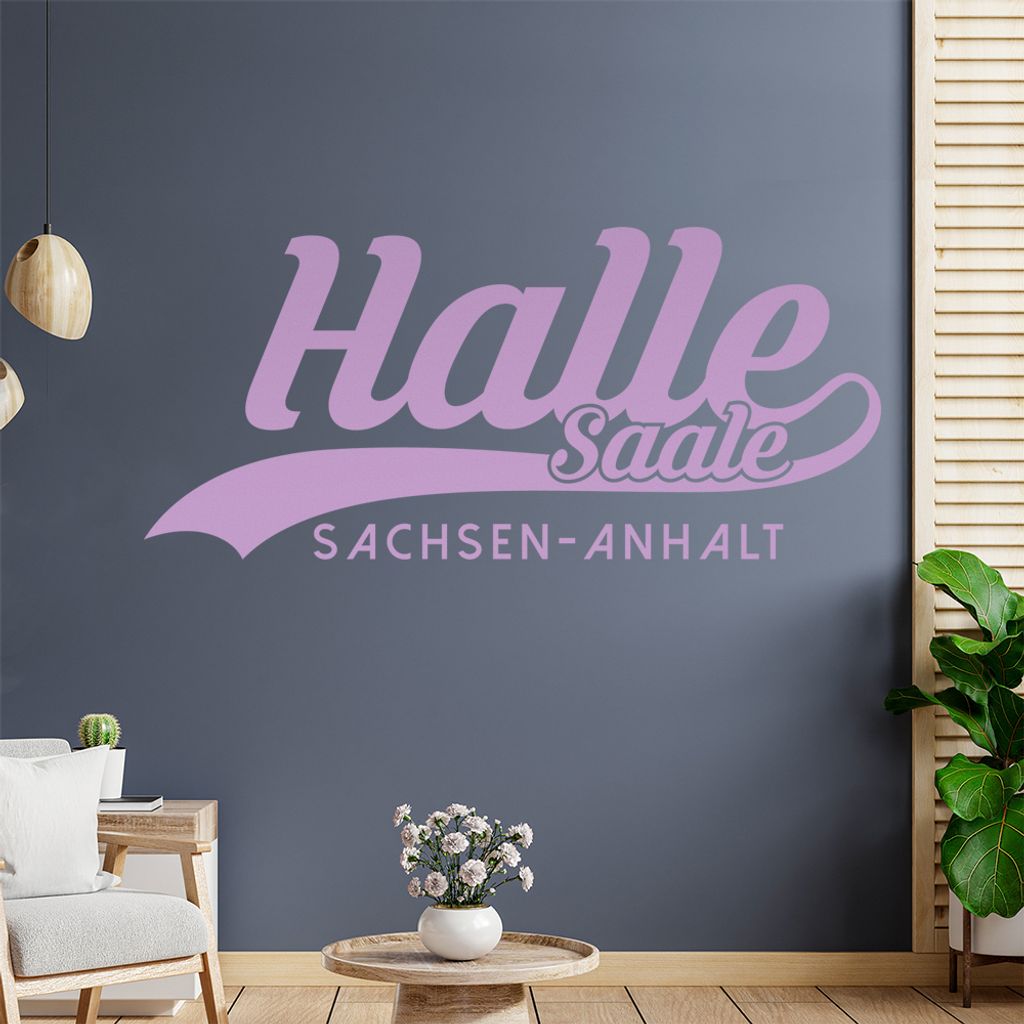 Halle Saale Sachsen-Anhalt Wandtattoo Wandaufkleber Wall Sticker - Dekoration, Küche, Wohnzimmer, Schlafzimmer, Badezimmer