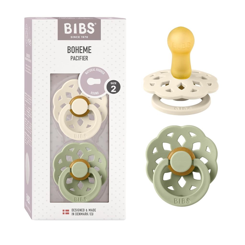 BIBS Boheme Schnuller 2er-Pack. BPA-frei, Kirschform Produktbild 