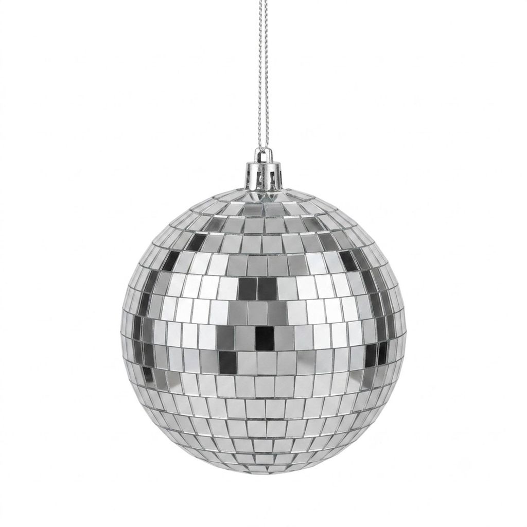 LED Disco-Kugel mit 8 Micro-LEDs Ø 8 cm Batteriebetrieben Produktbild 