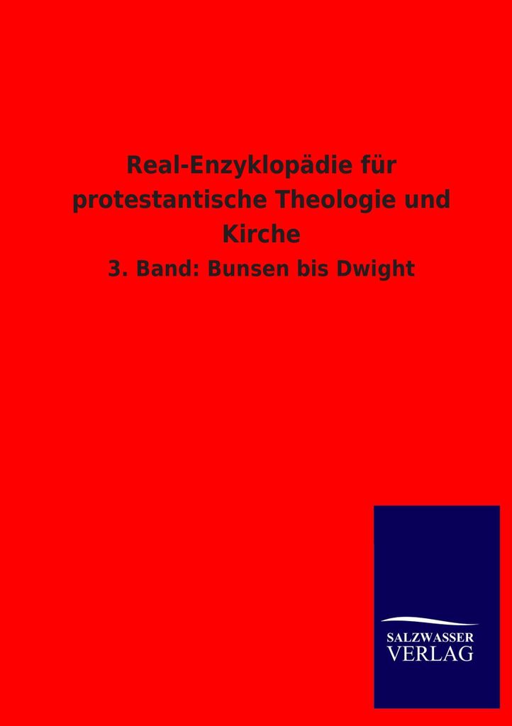 Real-Enzyklopädie für protestantische Theologie und Kirche