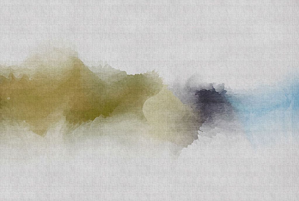 Tadessi Fototapete | Abstrakt | 4.00 m x 2.70 m | Grün | Grau | Wandbild | Digitaldruck