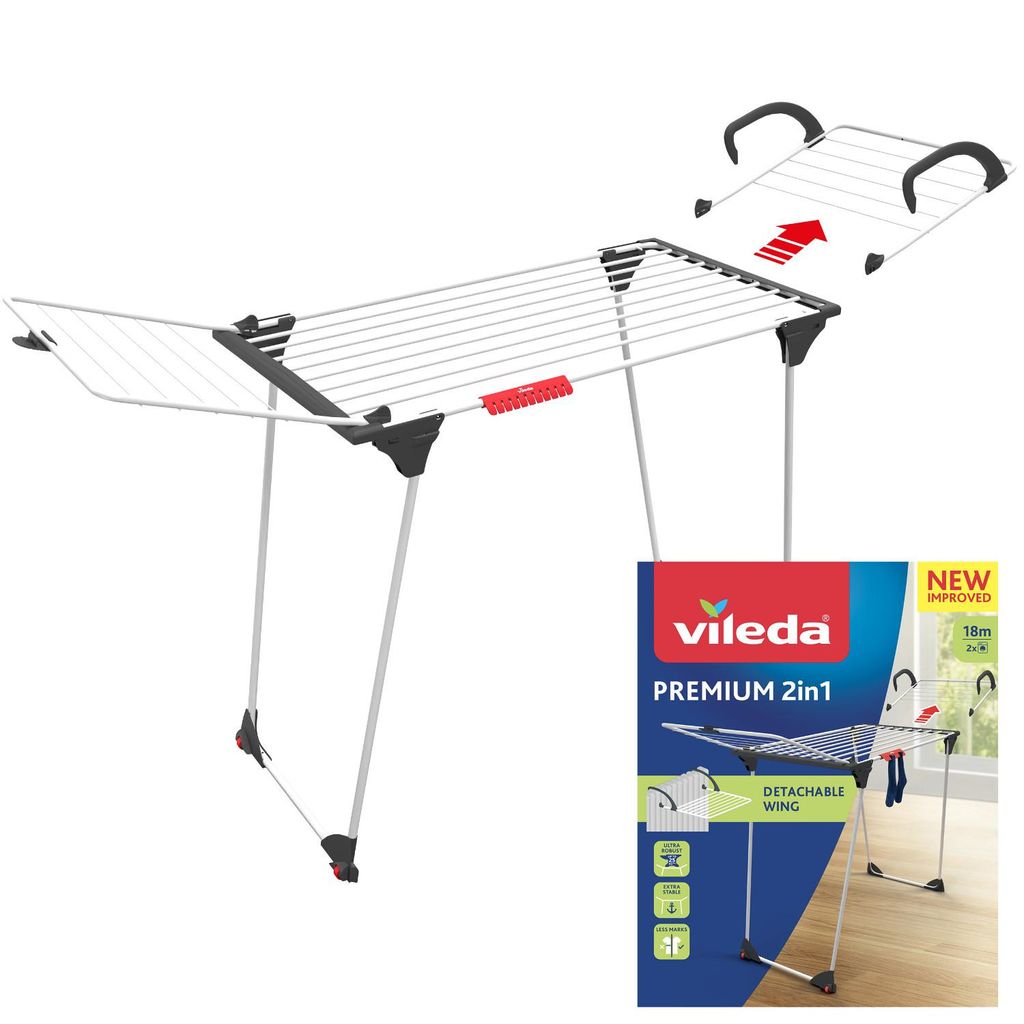 Vileda Vileda Premium 2in1 Wäscheständer 18 m VILEDA 157332 Produktbild 