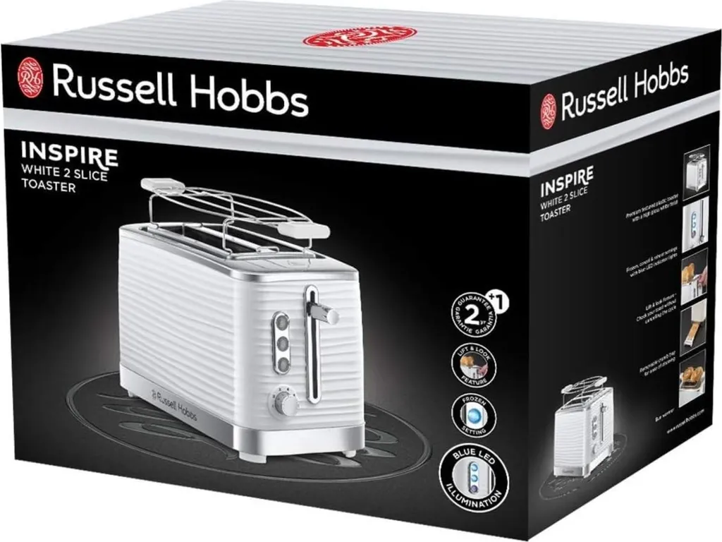 Grille-pain Russell Hobbs 000247342000 Blanc 1050W haute performance