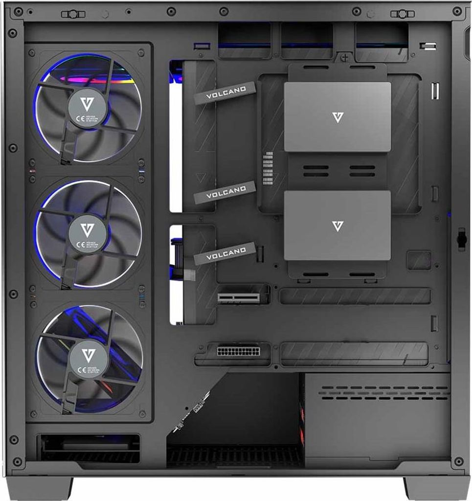 Modecom MODECOM PC CASE STELLAR 8F ARGB 10 BLAC Zdjęcie produktu 