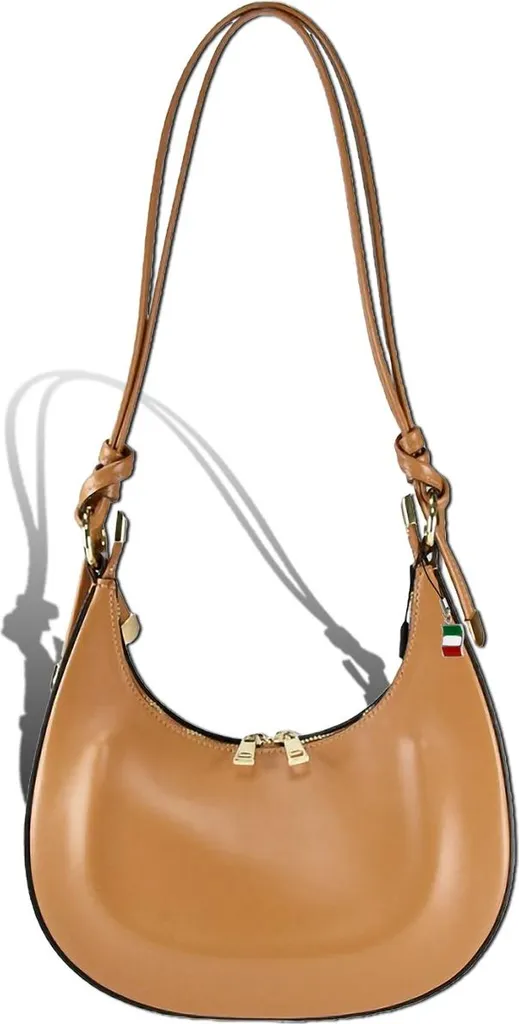 Borsa Artigianale Florence D2OTM814C Pelle Marrone Taupe - Made in Italy