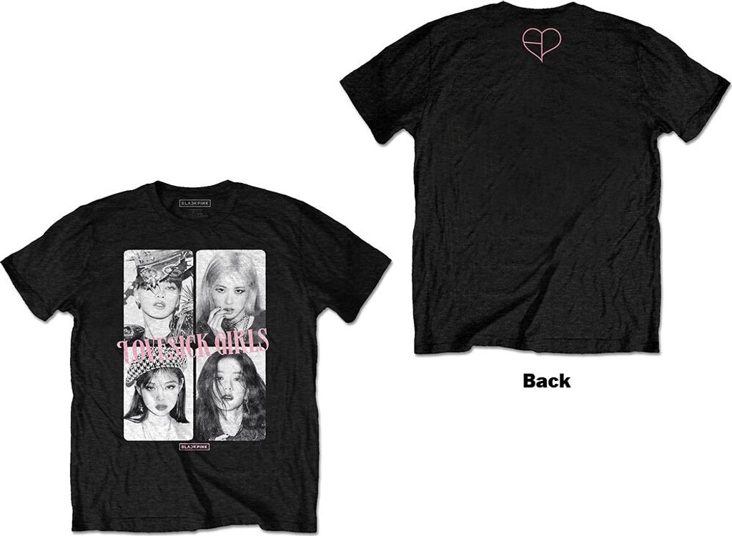 BLACKPINK Love Sick Black M T-Shirt Produktbild 