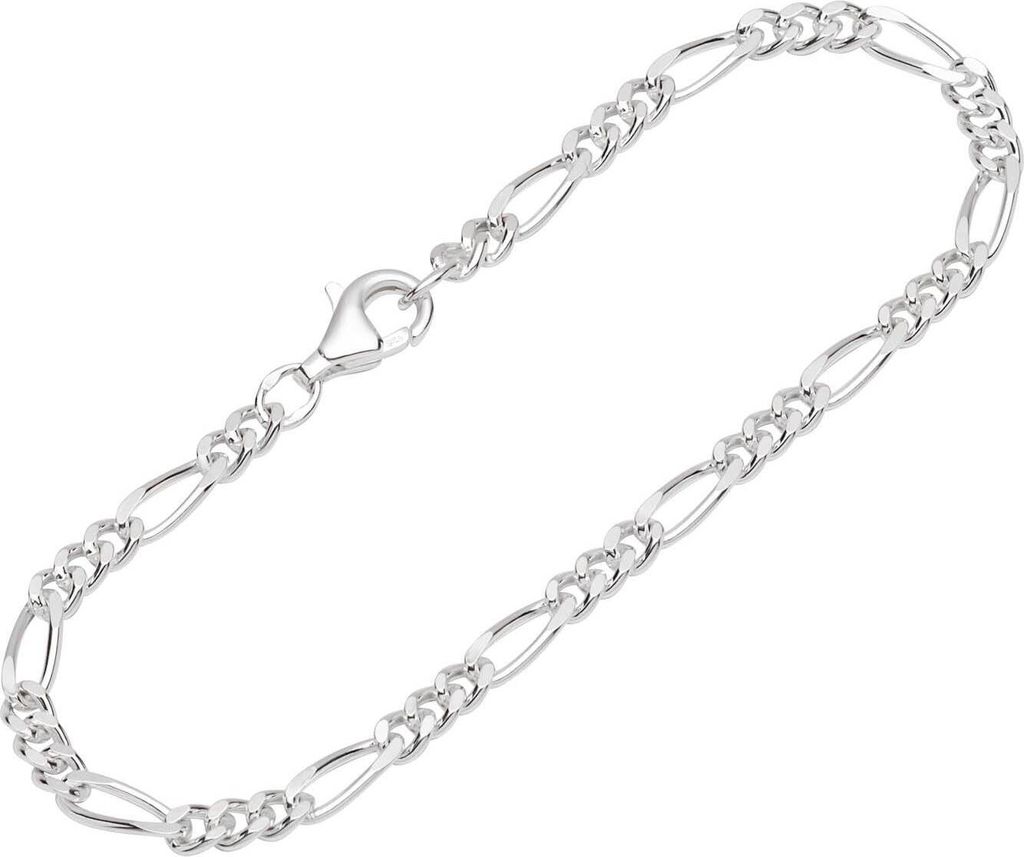 Armband 925 Sterling Silber 19cm Figaro Panzerkette Produktbild 