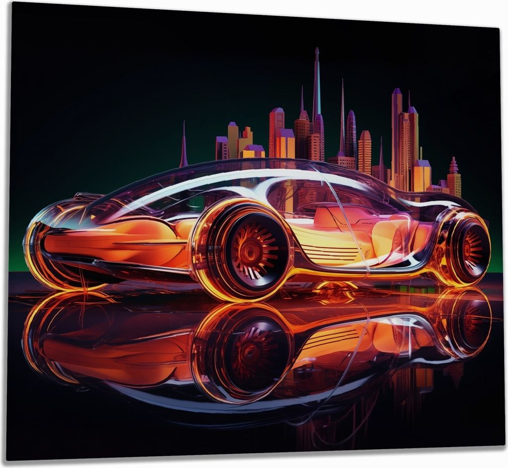 Wallario Herdabdeckplatte aus Glas, Größe 60 x 52 cm Produktbild 