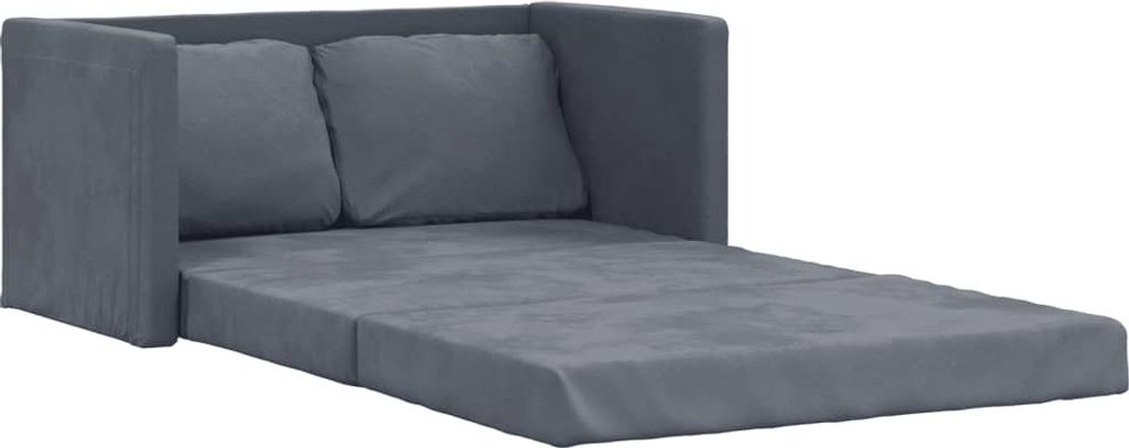 vidaXL Bodensofa mit Schlaffunktion Dunkelgrau 122x204x55 Produktbild 9