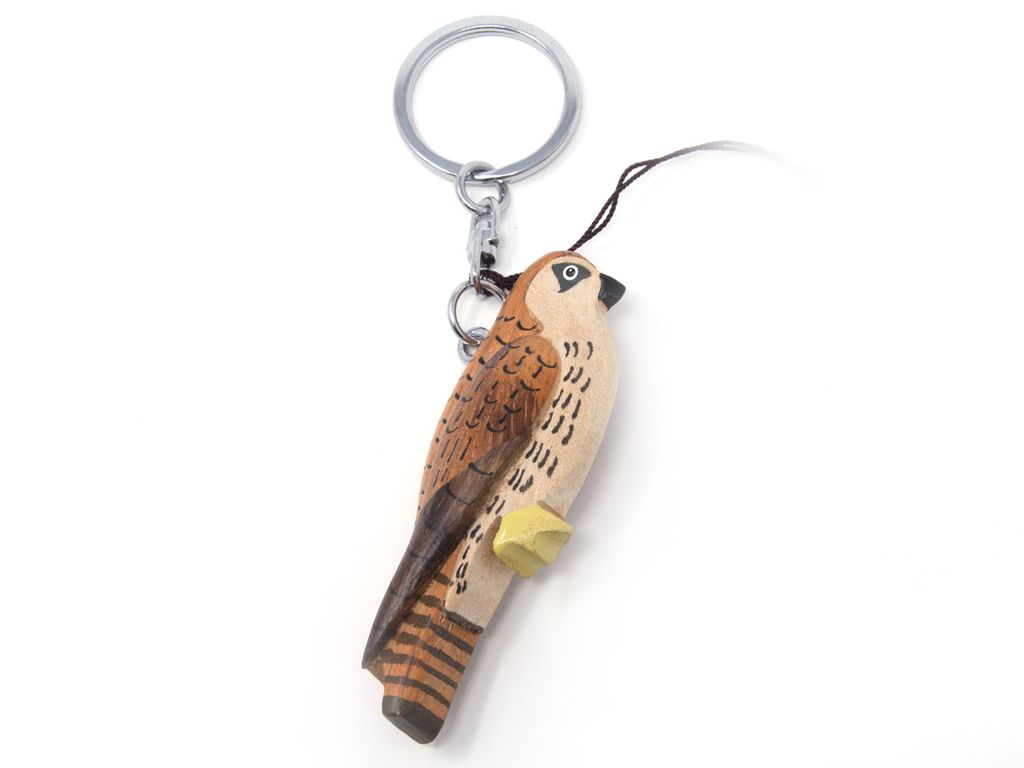 Porte-clés en bois - Faucon Image du produit 