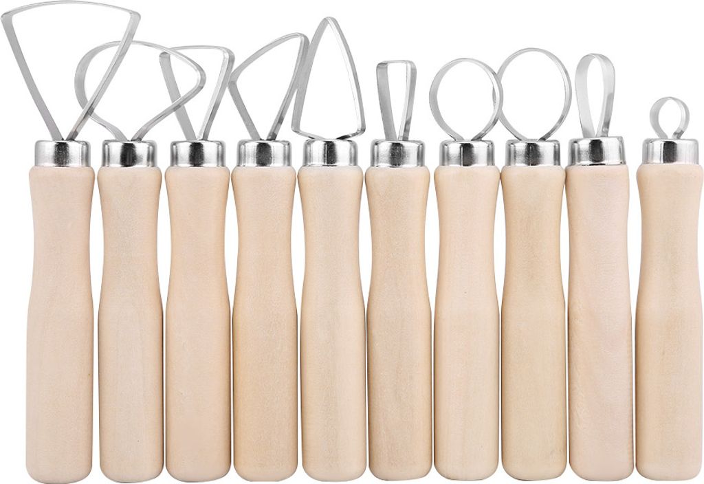 10-teiliges Set, große Schnitzmesser, Töpferwerkzeug, Skulpturwerkzeug, ideal für Ton- und Sculpturarbeiten