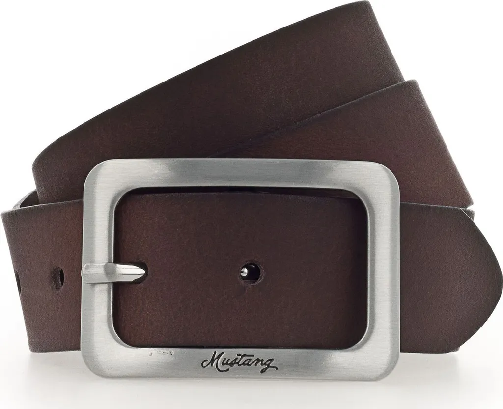 Cintura Donna Mustang in Pelle 35mm Dark Brown W110 | Accessorio Premium