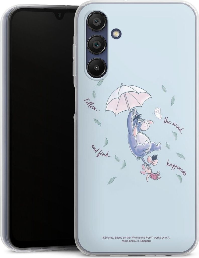 DeinDesign Handyhülle für Samsung Galaxy A15 Silikon Hülle Case Smartphone Schutzhülle Disney Offizielles Lizenzprodukt Winnie Puuh I-Aah