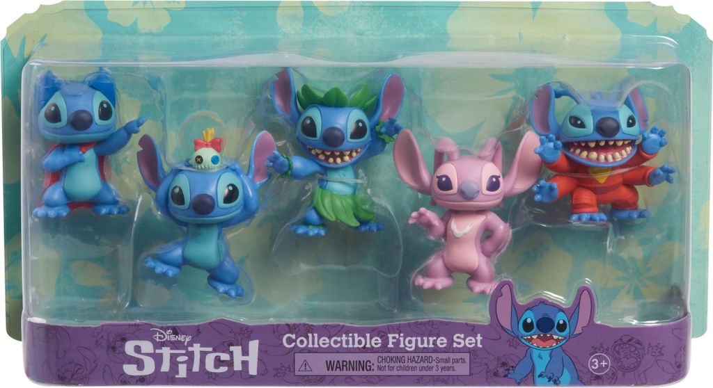 Lilo & stitch mini Abbildung 5-Pack-Stich-Sammlerabbildung Set 7 cm