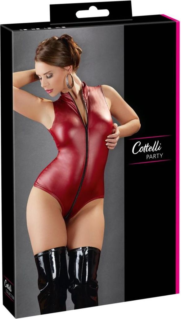 Body Zip rouge XL Image du produit 