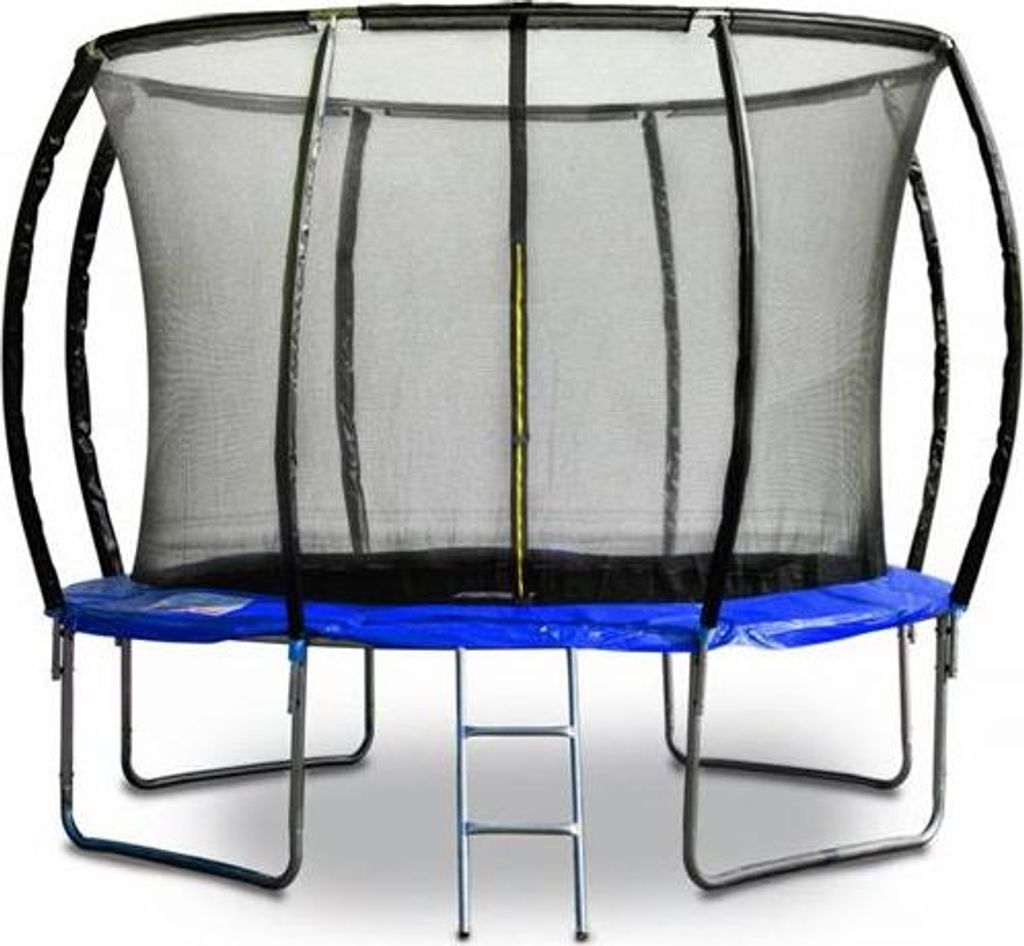 G21 Trampolin G21 SpaceJump, 305 cm, blau, mit Sicherheitsnetz + Freitreppe G21-69042681