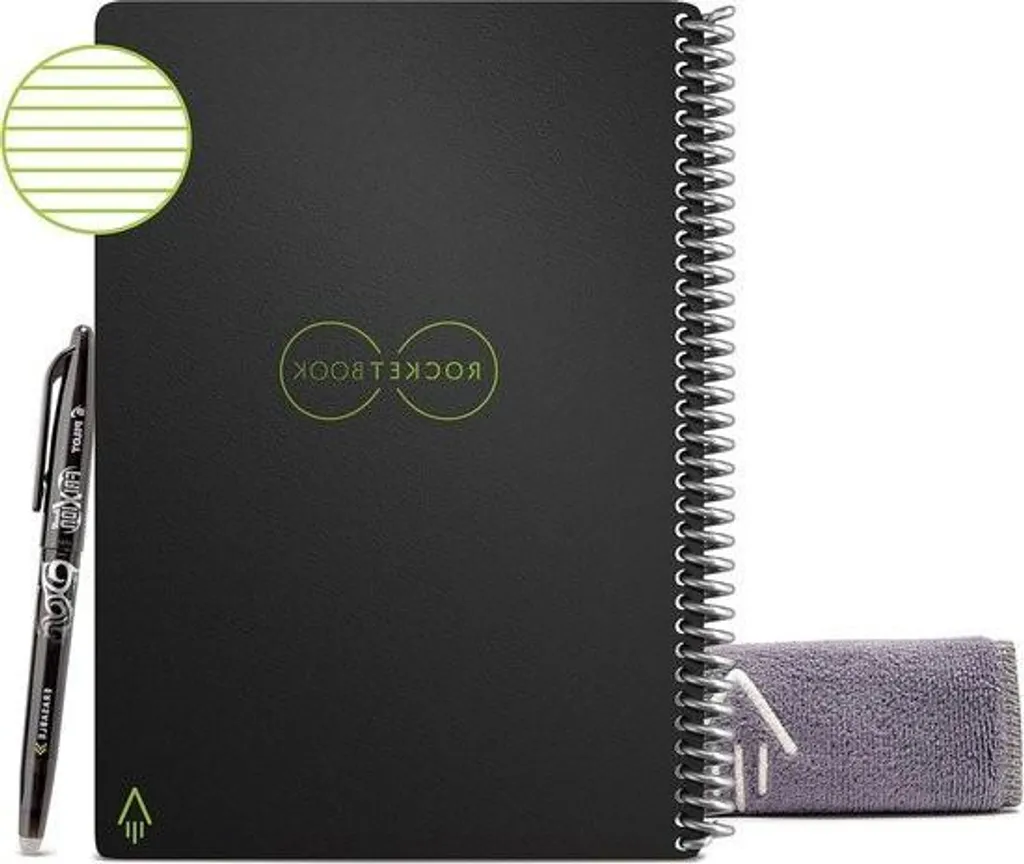 Bloc-notes électronique A4 réutilisable à l'infini avec pages lignées