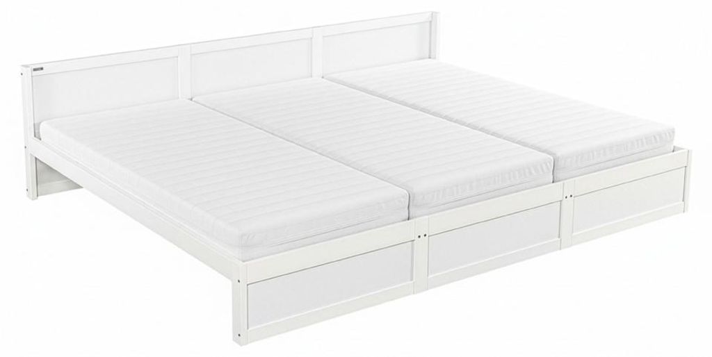 Łóżko rodzinne HOME DELUXE DILAR – białe, sosna (270 x 200 Zdjęcie produktu 