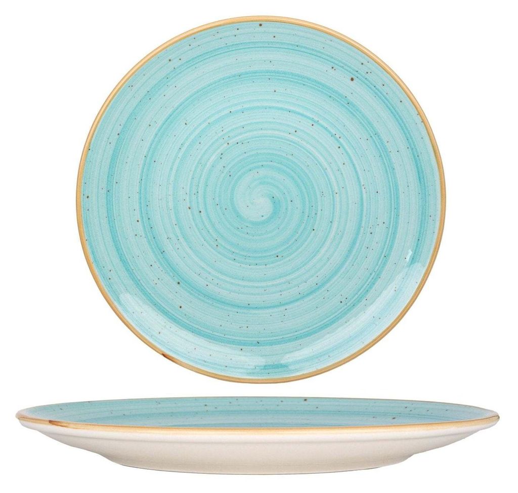 Piatto da portata Bonna - Aqua - Porcellana - 27 cm Immagine del prodotto 