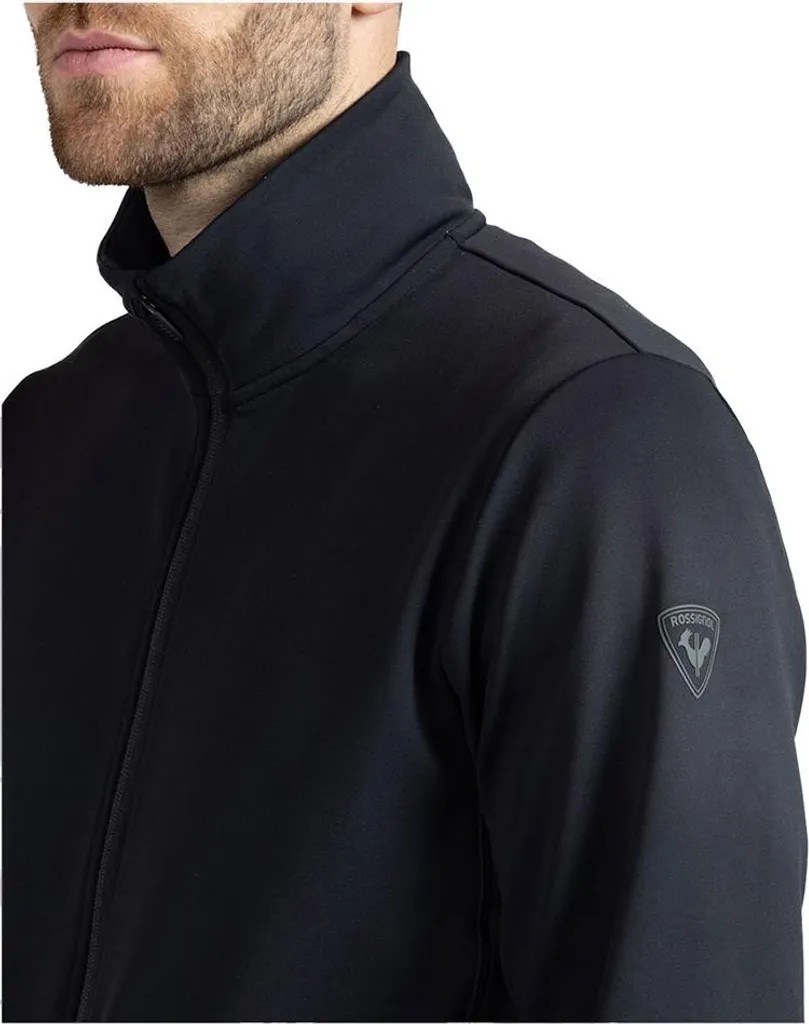 Pull Rossignol Homme Noir M à Fermeture Éclair - Couche Intermédiaire - 3