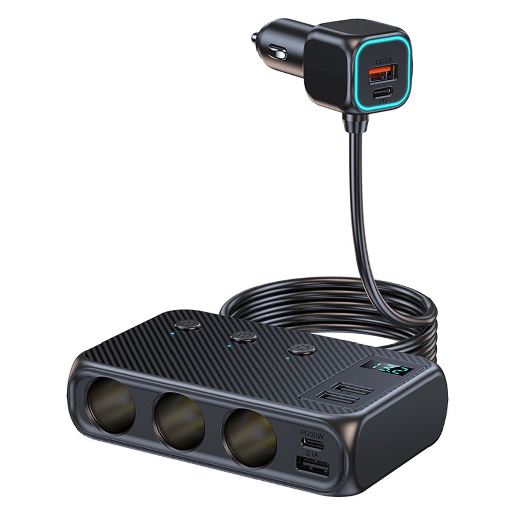 Zigarettenanzünder-Adapter, 171 W, 3-fach-Stromverteiler, Produktbild 