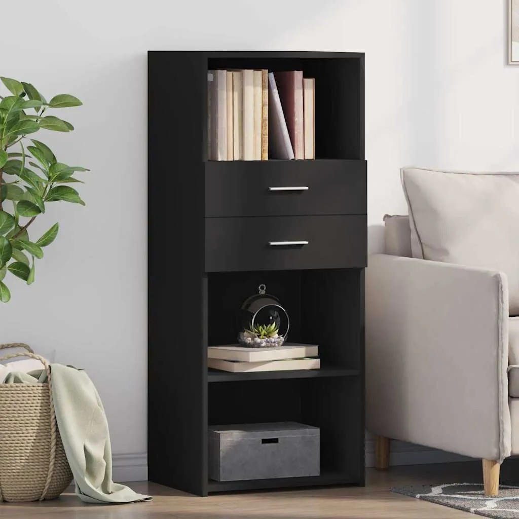 vidaXL Mobile Credenza Nero - Salvaspazio Cucina e Soggiorno 124cm