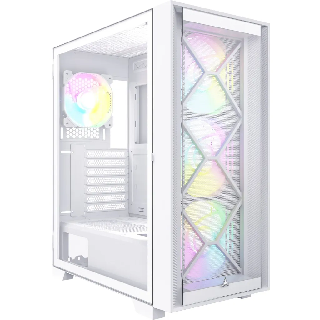 Case PC Montech AIR 1000 Premium Bianco: Eleganza e Vetro Temperato