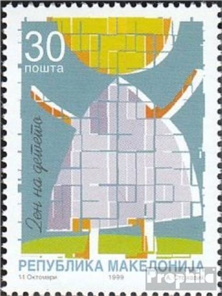 Briefmarken Makedonien 1999 Mi 174 (kompl.Ausg.) postfrisch Woche des Kindes