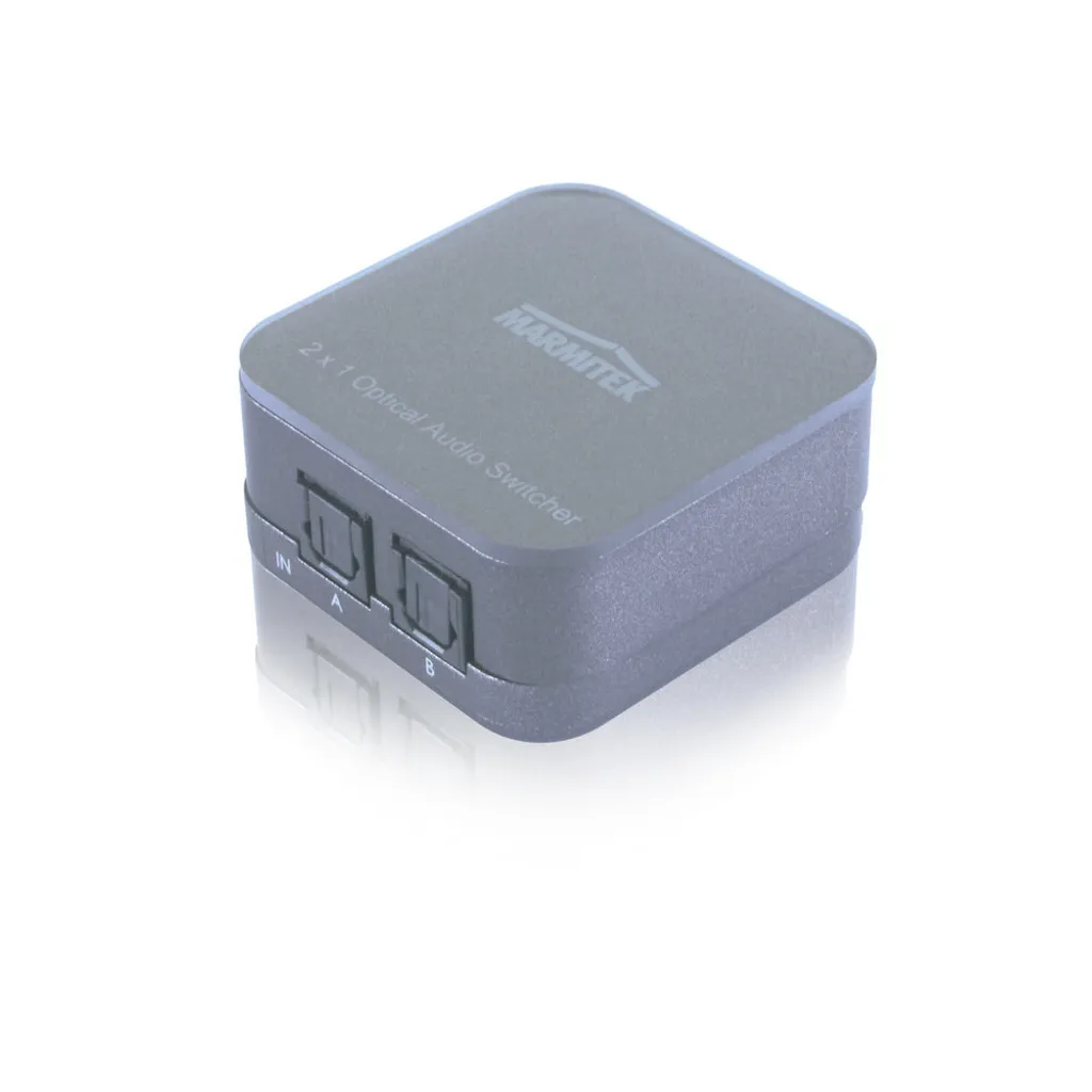Marmitek Connect TS21: Switch Audio Ottico 2 In/1 Out Toslink Professionale