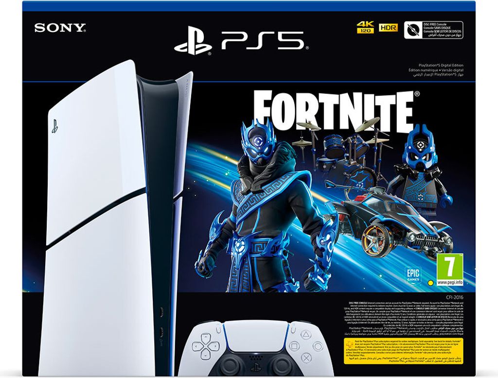 PlayStation 5 Slim Digital Edition Fortnite-Bundle Produktbild