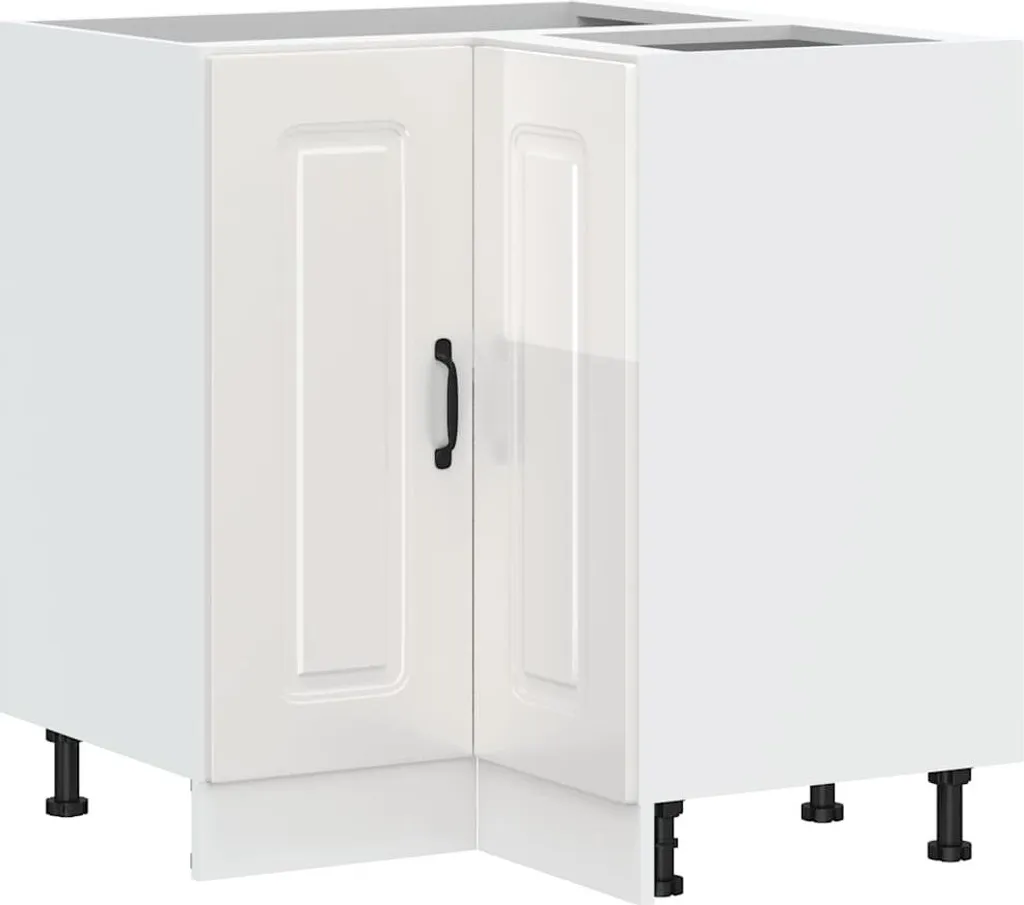 Offerta Base Angolo Cucina vidaXL Kalmar Bianco Lucido - 75,5cm