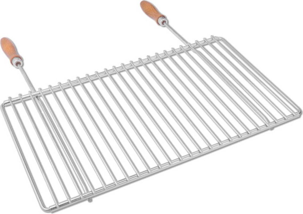 Nerezový rošt s nastavitelnou šířkou 50-60x30cm s rukojetí Obrázek produktu 