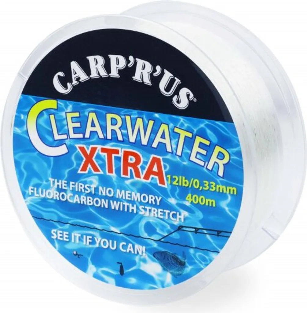 Carp'R'Us Clearwater Fluorocarbon 400m - Pour Pêche en Eau Claire et Obstacles