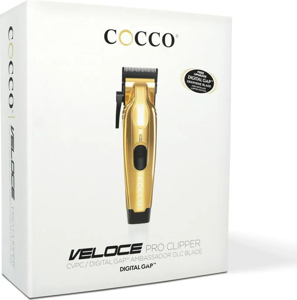 Tondeuse de Finition Professionnelle Cocco Veloce Pro Gold pour Coiffeur
