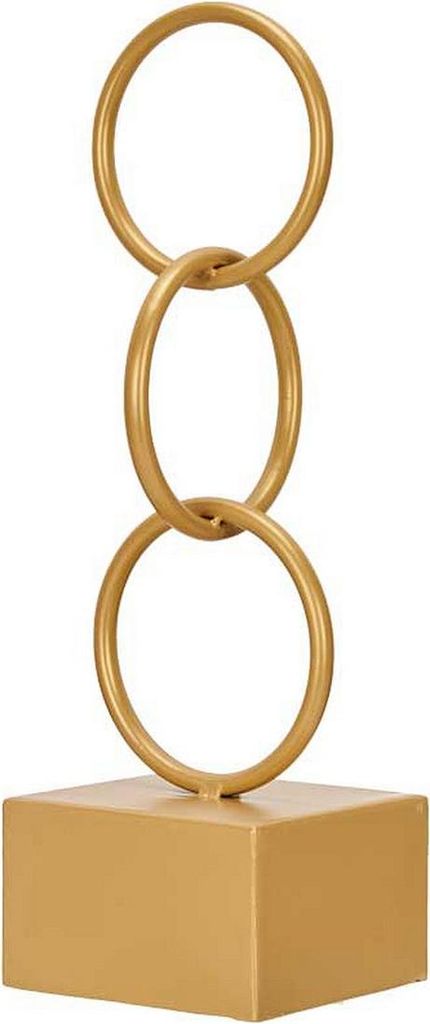 Deko-Figur Ringe Gold Metall (12,5 x 40,5 x 12,5 cm)