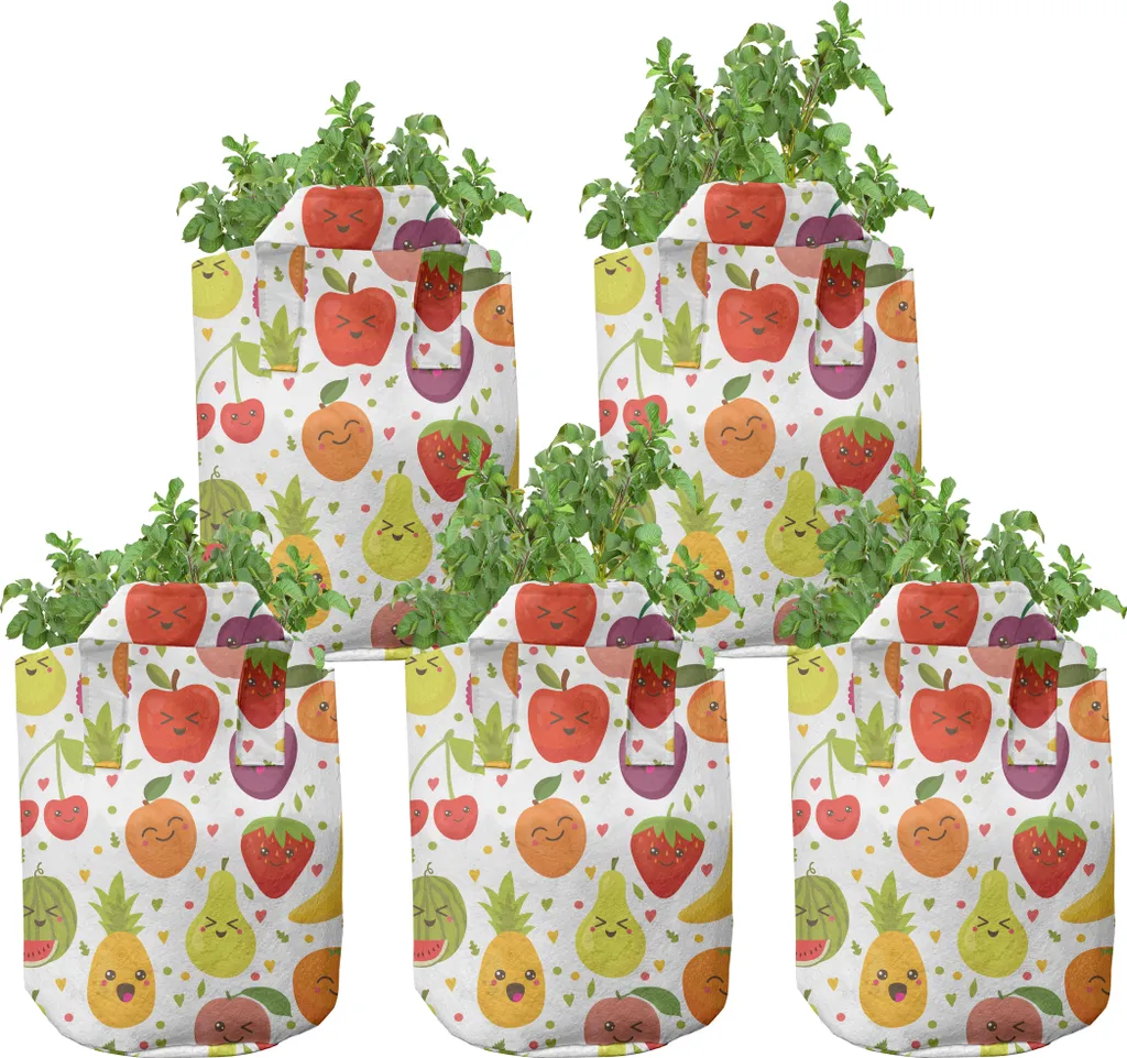 Pot de culture en tissu 7 gallons multicolore pour fruits et légumes