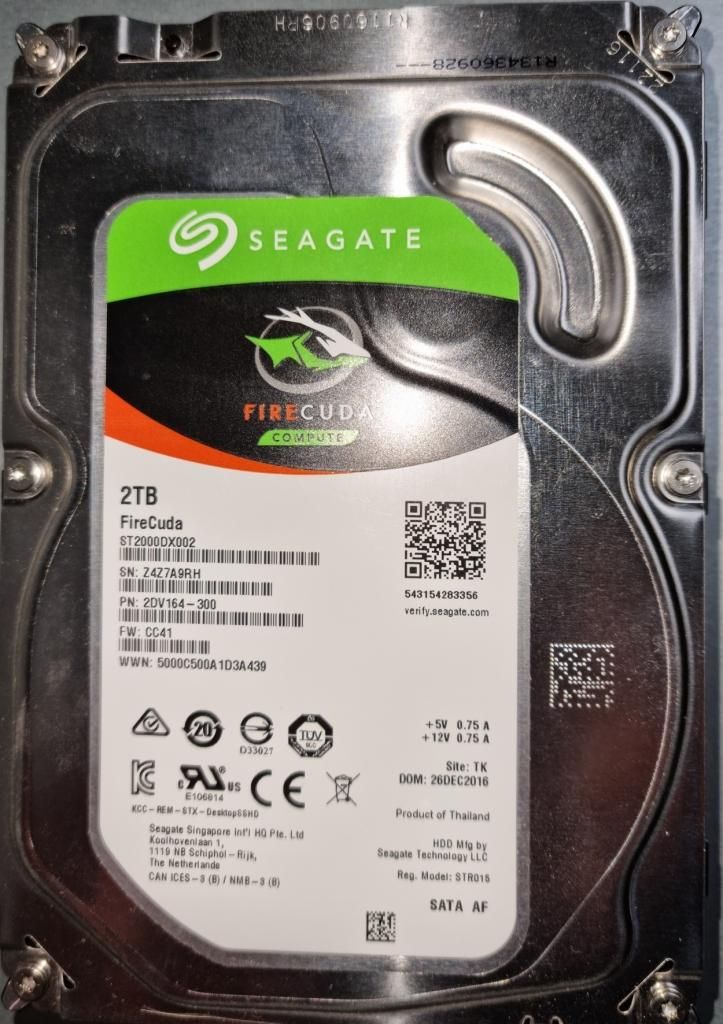 Seagate FireCuda ST2000DX002 2TB SATA 3,5" Produktbild 