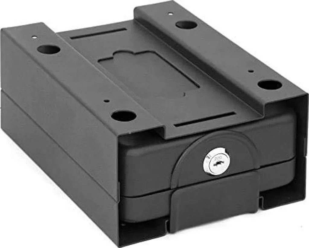 Tiroir-caisse de sécurité à visser sous comptoir - Modèle compact noir - 5
