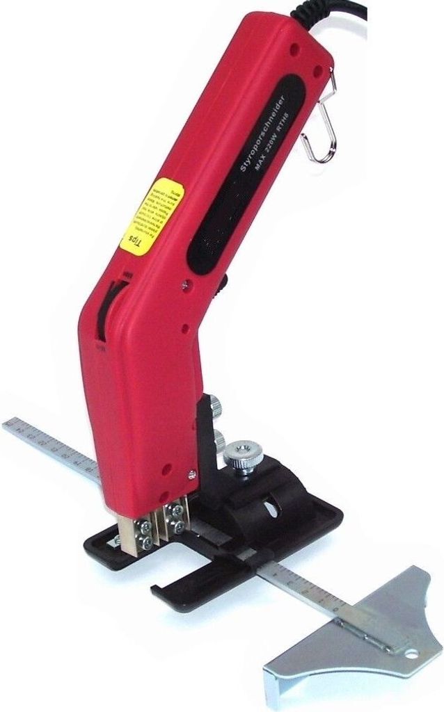 Styroporschneidegerät 250W Koffer Styroporschneider 150 + 200mm + Führungsschlitten