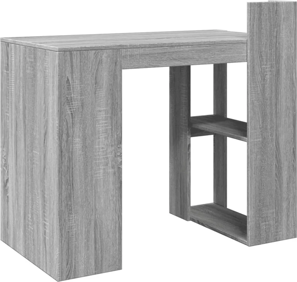SYFAX™ Scrivania Grigio Sonoma 103,5x56,5x94 cm | Scrivania Ufficio Robusta - 5
