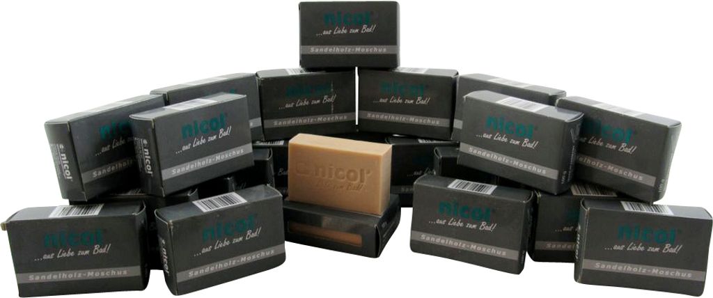 24x Pflanzenölseife Sandelholz-Moschus von NICOL Produktbild 