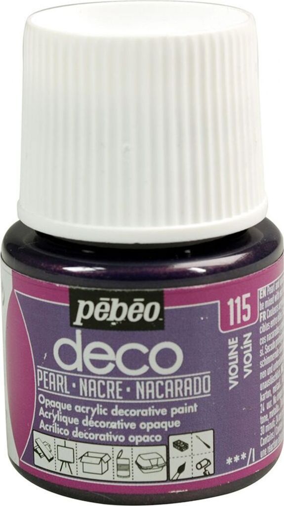Perlmutt opak Acrylfarbe - Violett - 45 ml
