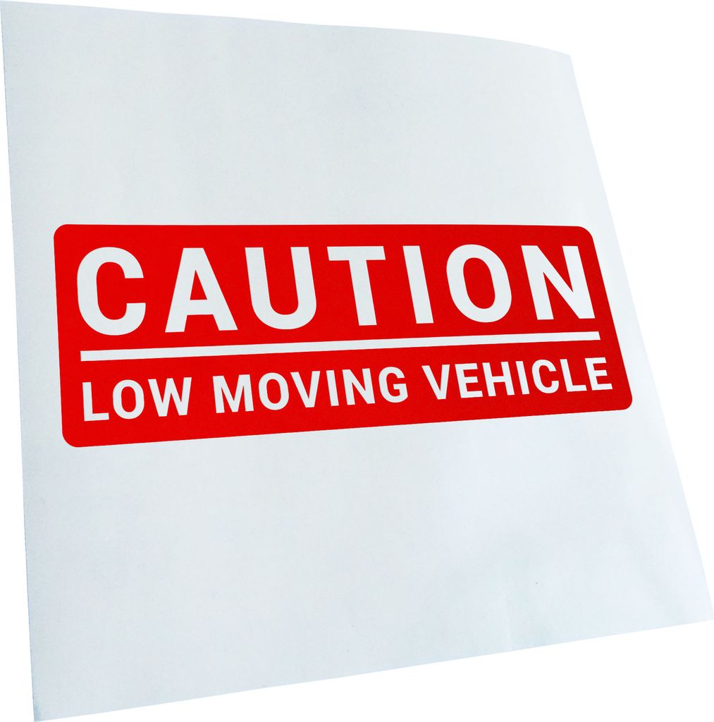 hauptsachebeklebt Kiwistar - Autoaufkleber - Caution! Low Moving Vehicle - Low Rider Heckscheibe - Aufkleber für Auto Kfz Fahrrad, LKW, Truck Mofa