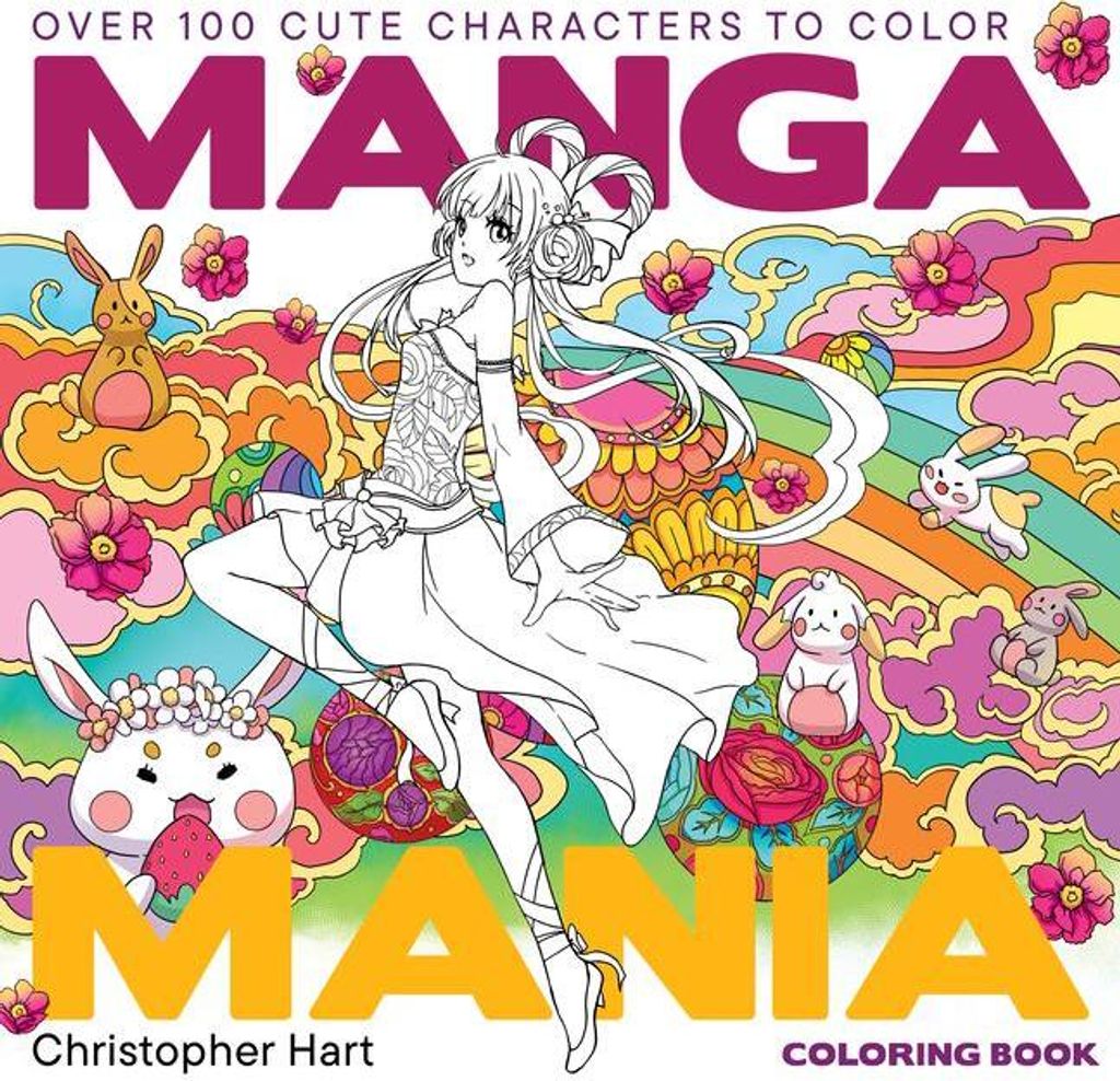 Malbuch Manga Mania: Großes Ausmalbuch mit detaillierten Anime- und Manga-Figuren