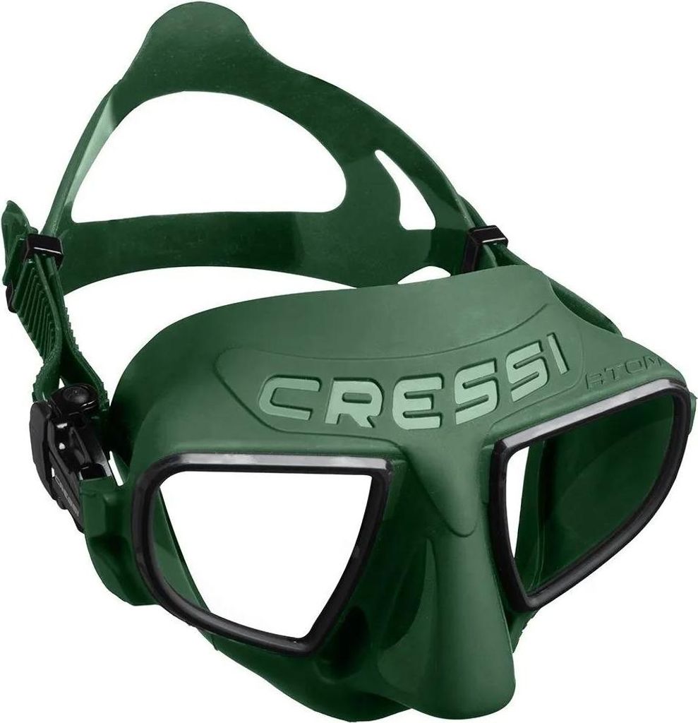 Cressi Atom Maschera subacquea verde verde taglia unica Immagine del prodotto 